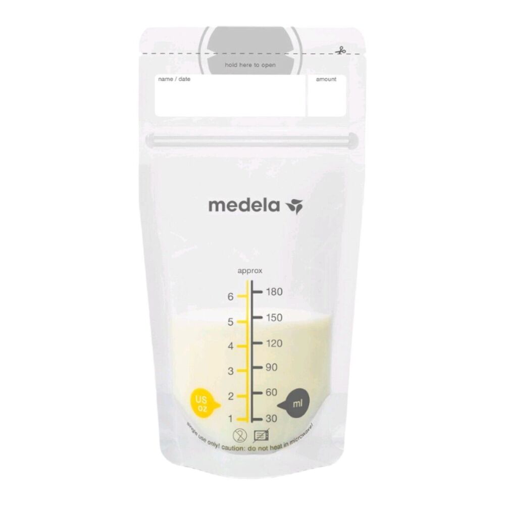 33Pcs Medela Breast Milk Storage Bags Holds up to 6 fl‎ oz Each